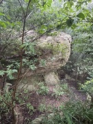 花崗岩が固まった獅子が鼻…