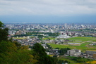 東出丸からの大峪城…