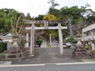 城址跡にある諏訪神社入口