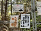 登山道の門扉（獣よけの柵）…