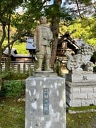 上杉謙信公の銅像（春日山神社）…