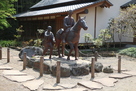 松尾芭蕉と曽良の像…