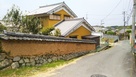 高取藩総門跡と土塀…