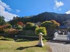 出石城と有子山城遠景…