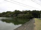 韮山城遠景（城池親水公園より）…