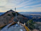 天守西側から見た牛伏山