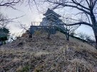 東側から見上げた天守