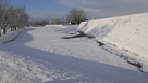 雪の東側土塁