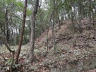 主郭北東の切岸…