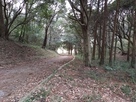 2郭と3郭を隔てる空堀…