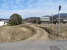 曲輪Ⅱ跡と堀跡…