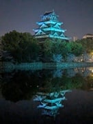 北側のお掘りからの天守…