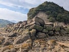 普段は海中にある石垣…