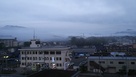ホテルから見た雲海…