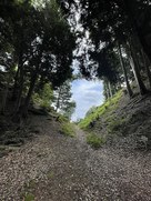 主郭と千畳敷の間の大堀切…