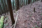 長江城 二の曲輪から本曲輪への道…
