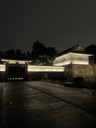 ライトアップされた桜田門…