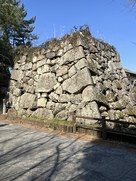 大和郡山城・鉄御門跡の石垣…