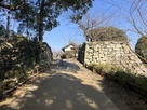 大和郡山城・竹林橋跡と竹林門跡（台所櫓石…