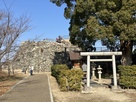 大和郡山城・柳澤神社左側からの天守台…