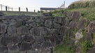 道場門跡の石垣…