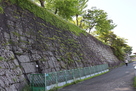 本丸西側の石垣…