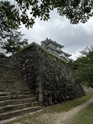 川辺側の城壁