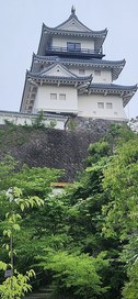 天守を見上げる