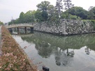 隅櫓下の石垣と数寄屋橋…