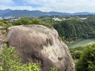 苗木城・馬洗岩越しの木曽川…