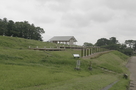 城前官衙地区の復元官衙社屋…