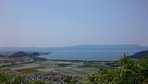 西の丸跡から琵琶湖を望む…