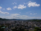 天守跡から津山の街を望む…