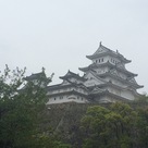 雨の姫路城