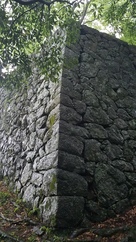 本丸北側の石垣…