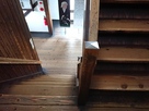 木軸の階段