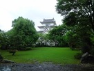 日本庭園からの関宿城…