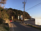 国道409号線から中沢城への道…