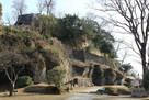 苗木城の見事な石垣群…