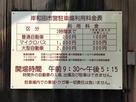 岸和田市営駐車場の案内板…