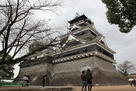 雨の熊本城