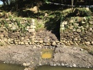 大池（整備工事中）の石段…