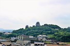 平戸御館から見る平戸城…