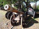 箕輪城祭り用の模擬大砲(木製)…