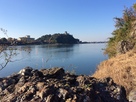 木曽川対岸から見た犬山城…