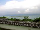 城から見る富岡湾の海…