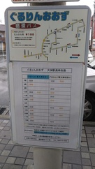 伊予大洲駅からの循環バス時刻表…