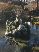 懐古神社の噴水…