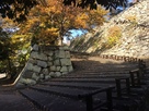 明石城二ノ丸に向かう階段…