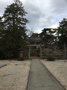 松江神社からの天守屋根…